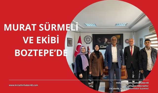 Murat Sürmeli ve ekibi, Başkan Şahin ile bir araya geldi