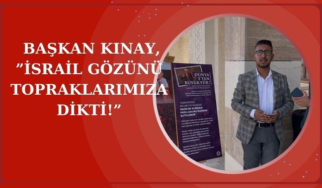 ÜniAk Teşkilat Başkanı Hazım Kınay’dan Filistin temalı sergide sert mesaj