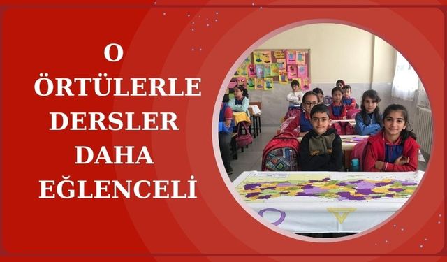 Eğitici sıra örtüleri öğrencilerle buluştu