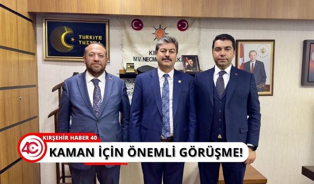 Başkan Demirci ve Eğri, Vekil Erkan’la bir araya geldi