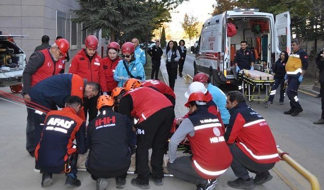 Hastanede KBRN ve Tahliye Tatbikatı