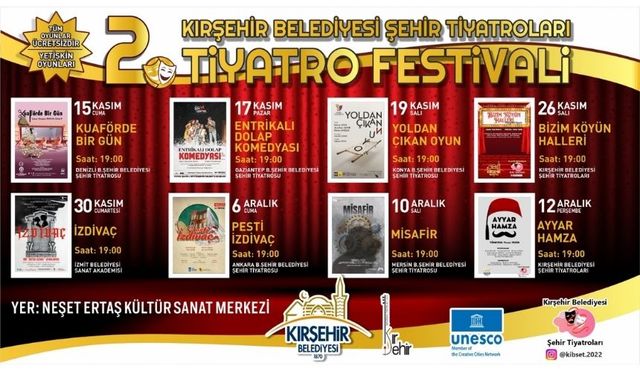 2. Tiyatro Festivali 15 Kasım'da başlıyor