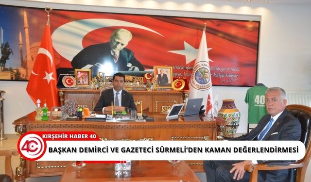 KGK Kırşehir İl Temsilcisi Murat Sürmeli ile Kaman Belediye Başkanı Emre Demirci bir araya geldi