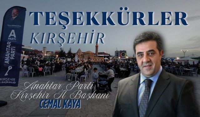 Cemal Kaya’dan kongre sonrası teşekkür