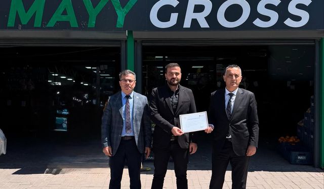 MAYY GROSS’a Gelir İdaresi Başkanlığından Teşekkür Belgesi