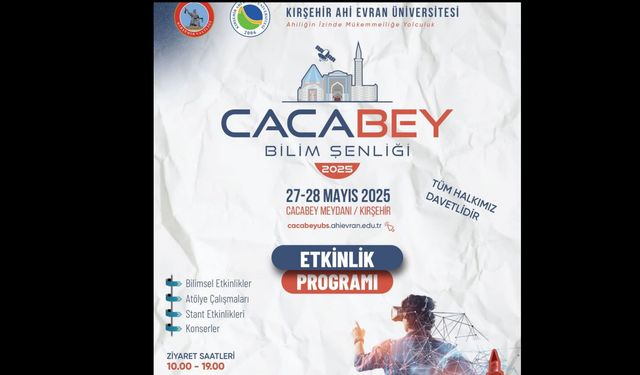 Cacabey Bilim Şenliği Salı günü başlıyor