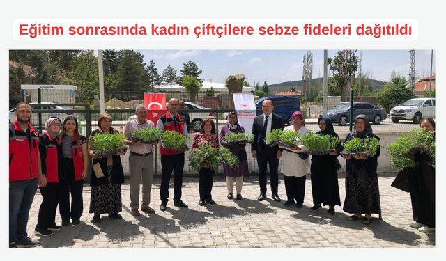 Kadın çiftçiler, sebze yetiştiriciliği için kolları sıvadı