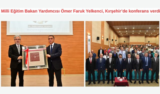 Bakan Yardımcısı Yelkenci'ye Kırşehir'de "Ahi Sancağı" hediye edildi