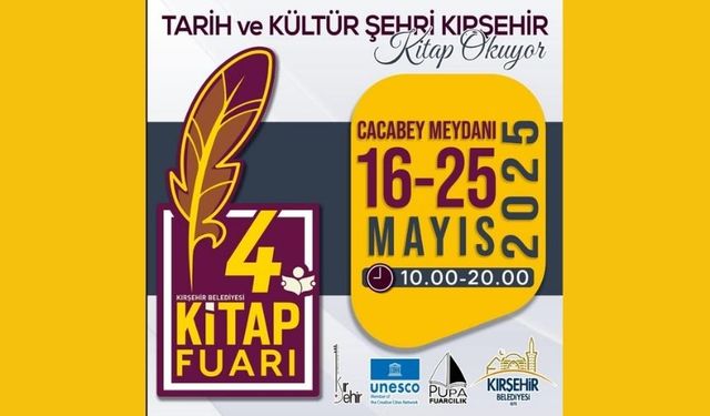 KIRŞEHİR BELEDİYESİ 4. KİTAP FUARI 16 MAYIS’TA BAŞLIYOR!