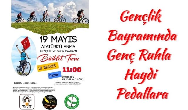 Kentpark’tan Özbağ’a pedal çevirerek bayramı kutlayacaklar