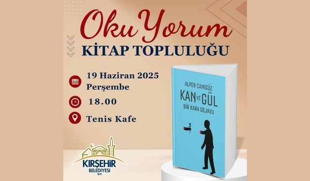 Kırşehir Belediyesi’nden kitapseverlere davet: “OkuYorum” etkinliği devam ediyor