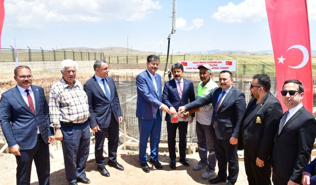Ceza infaz kurumları lojmanlar bölgesi camisinin temeli atıldı