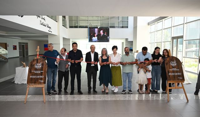 Başkan Ekicioğlu, Ahşap ve Seramik Sergisinin Açılışını Yaptı