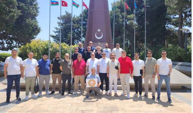 Kırşehir heyetinden Azerbaycan’da duygulandıran ziyaret
