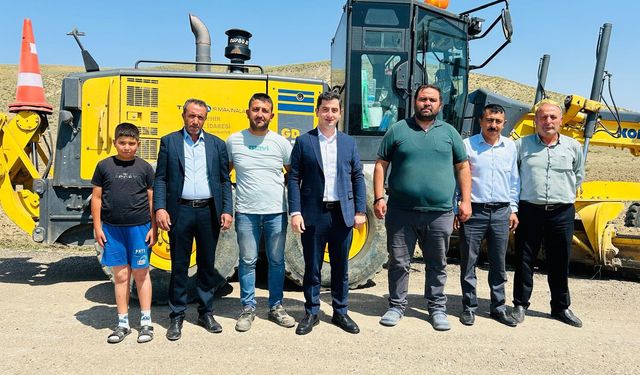Kaymakam Görmüş, Yol Çalışmalarını Yerinde İnceledi