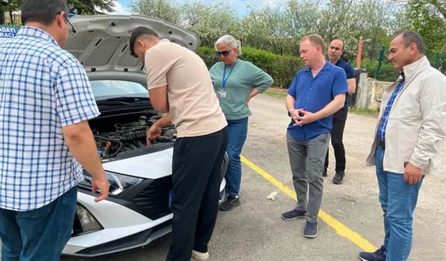 Yasin Gülşen, Direksiyon Sınavında İncelemelerde Bulundu