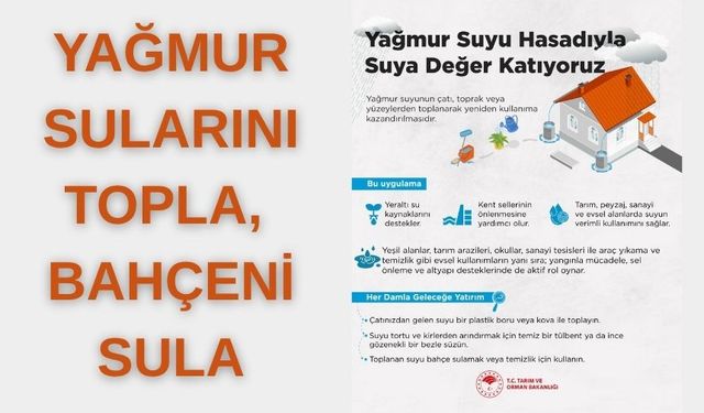 Kırşehir'de Yağmur Suyu Hasadıyla Suya Değer Katılıyor