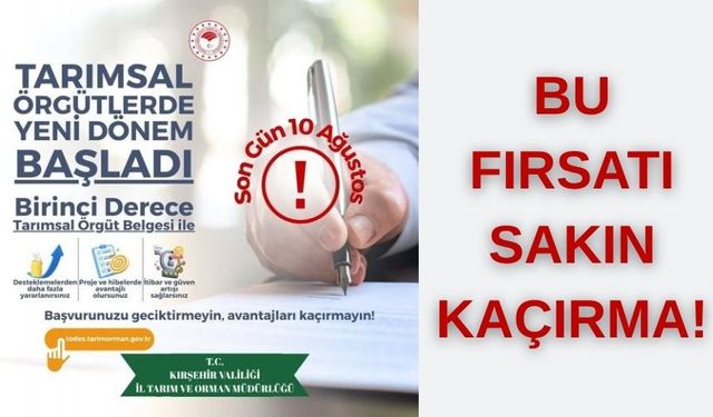 Tarımsal Örgütlerde Yeni Dönem Başladı