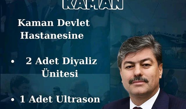 Kaman Devlet Hastanesine Yeni Cihaz Desteği