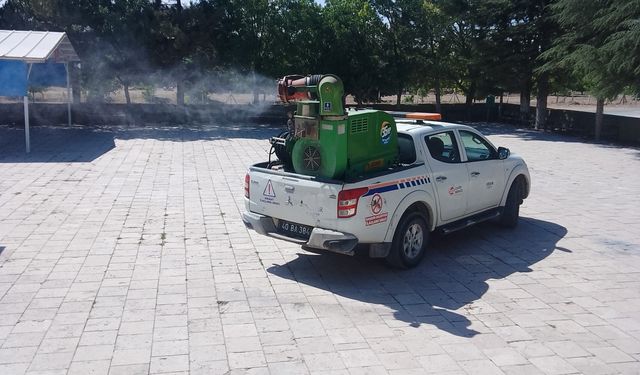 Kurugöl Köyünde Haşere ve Sineklerle Mücadele Sürüyor