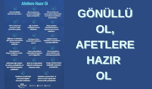 Kırşehir AFAD’dan Vatandaşlara Gönüllülük Çağrısı: “Afetlere Karşı Hazır Mıyız?”