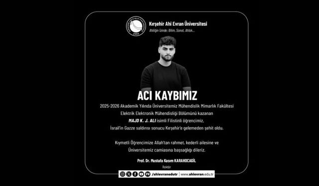 KAEÜ’nün Filistinli Öğrencisi, İsrail Saldırısında Şehit Oldu