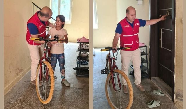 Kızılay, Kırşehir’de Bir Çocuğun Bisiklet Hayalini Gerçekleştirdi