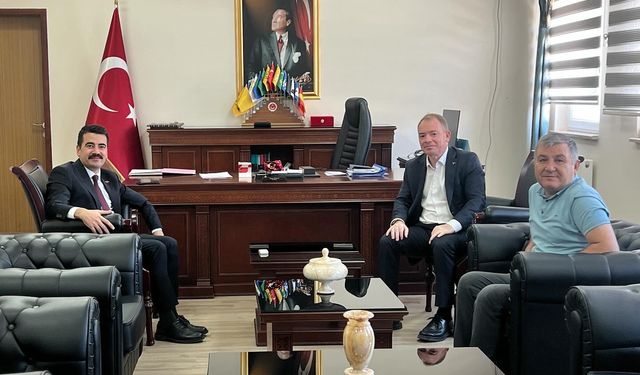 Müdür Gülşen, Kaymakam Erman’a Hoş Geldin Dileklerini Sundu