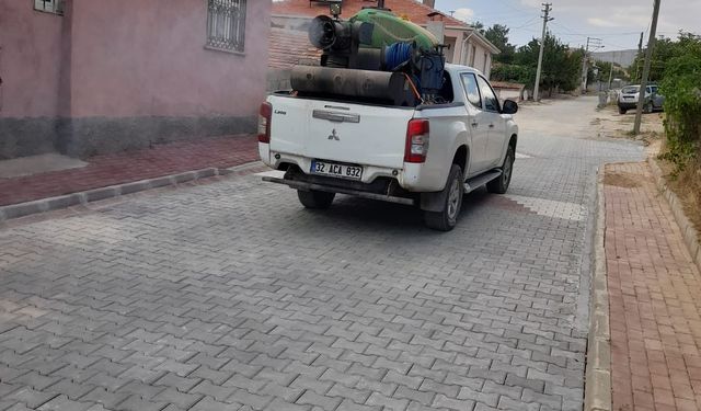 Özbağ’da Halk Sağlığı İçin İlaçlama Çalışmaları Yapıldı
