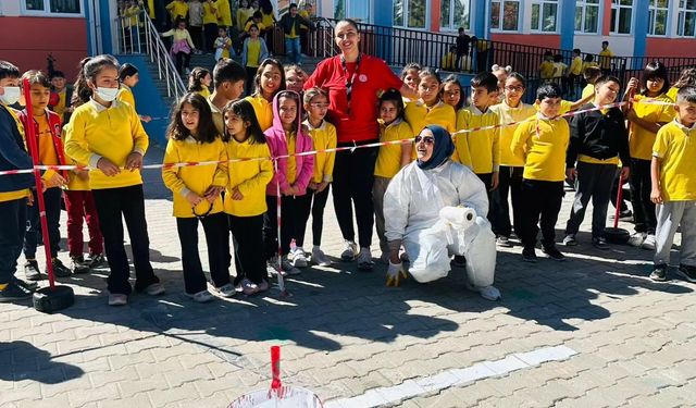 Kaman Faik Güngör İlkokulunda Renkli Spor Alanları