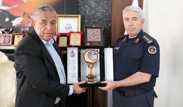 İl Jandarma Komutanı Yıldırım’dan Ahilik Haftası’na Katkı Sunan Kurumlara Teşekkür Ziyareti