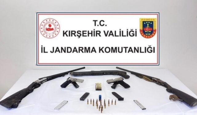 Çiçekdağı’nda yasadışı silah operasyonu