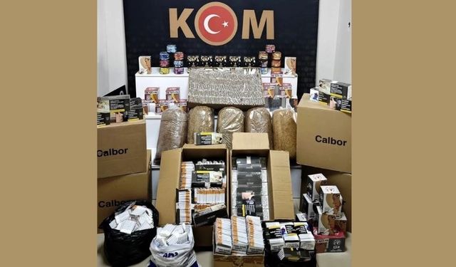 Kırşehir'de 70 bin makaron ve kaçak tütün ürünleri ele geçirildi