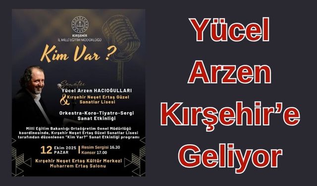 Neşet Ertaş Salonu’nda Sanat Rüzgârı: Yücel Arzen Sahnede