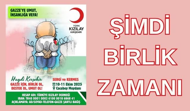 Kırşehir, Gazze için bir araya geliyor