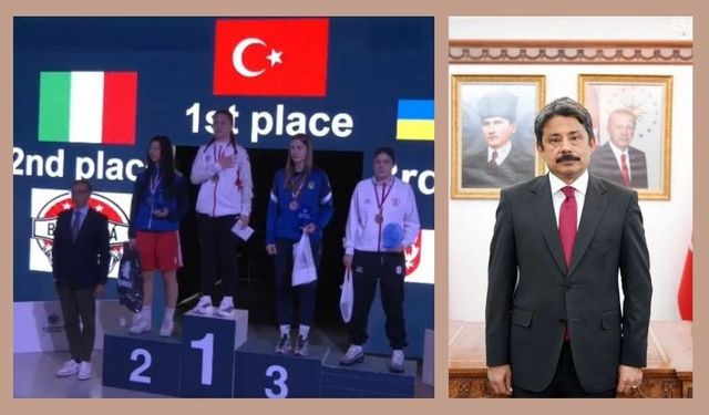 Vali Demiryürek’ten Avrupa Şampiyonu Yılmaz’a Tebrik