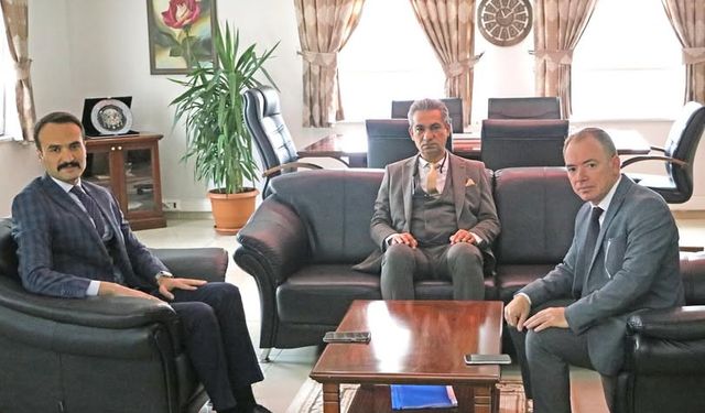 Kaymakamı Erdoğan ile İl Müdürü Gülşen Bir Araya Geldi