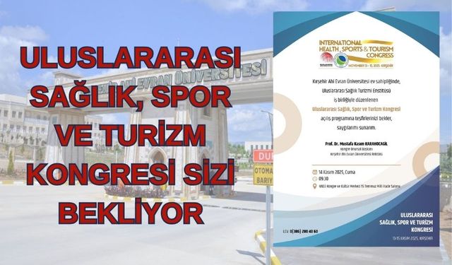 KAEÜ’de Uluslararası Sağlık, Spor ve Turizm Kongresi Başlıyor