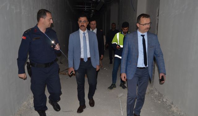 Müdür Ersoy, Yeni Hastane Şantiyesinde İnceleme Yaptı