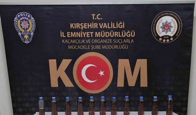 Kırşehir’de kaçak alkol operasyonu