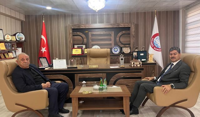 AK Parti Milletvekili Erkan, Ticaret Borsası Başkanı Neşet Yavuz’u Ziyaret Etti