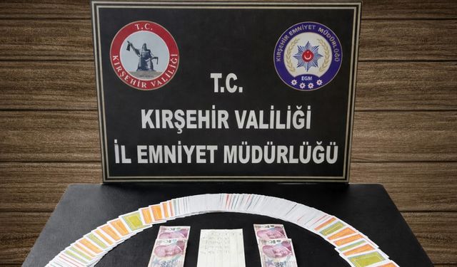 Kırşehir’de kumar operasyonu