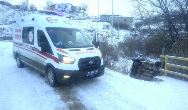Akçakent’te Köprüden Düşen Araç Kazası: 1 Yaralı