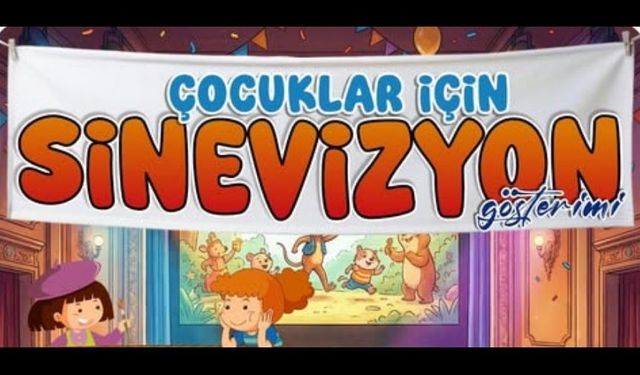 Kırşehir Belediyesi’nden çocuklara “Sinevizyon Gösterimi”