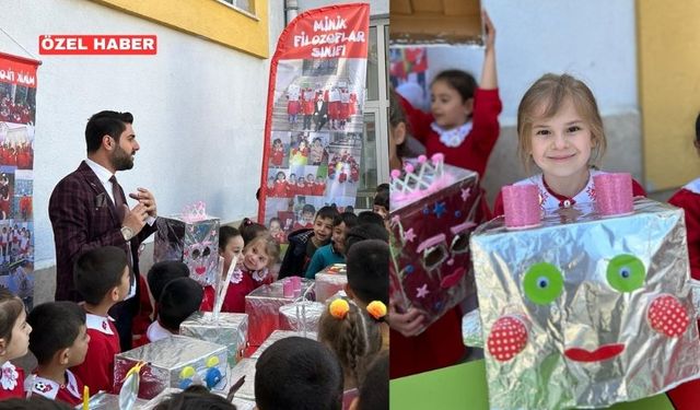 Minik Filozoflar Sınıfı’ndan “robot başlığı” tasarımı