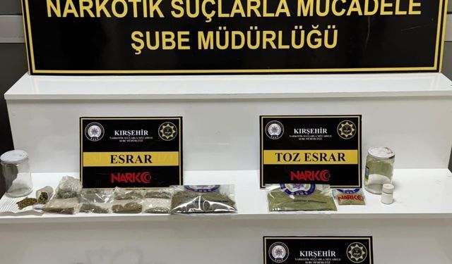 Kırşehir'de uyuşturucu operasyonu: 1 tutuklama