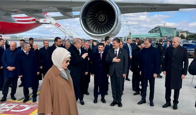 Erkan, Cumhurbaşkanı Erdoğan’ı Havalimanı’nda Karşıladı