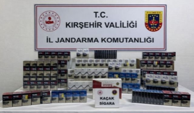 Kırşehir’de 528 Paket Kaçak Sigara Ele Geçirildi