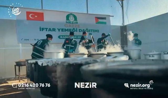 Nezir Derneği’nden Gazze’de İftar Desteği