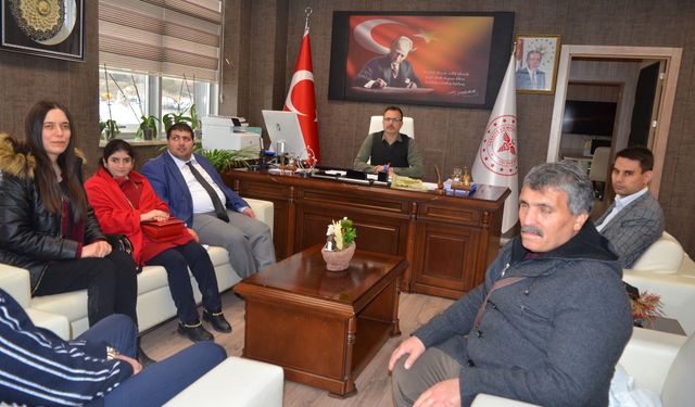 Görme Engelliler Derneği’nden Müdür Ersoy’a Ziyaret